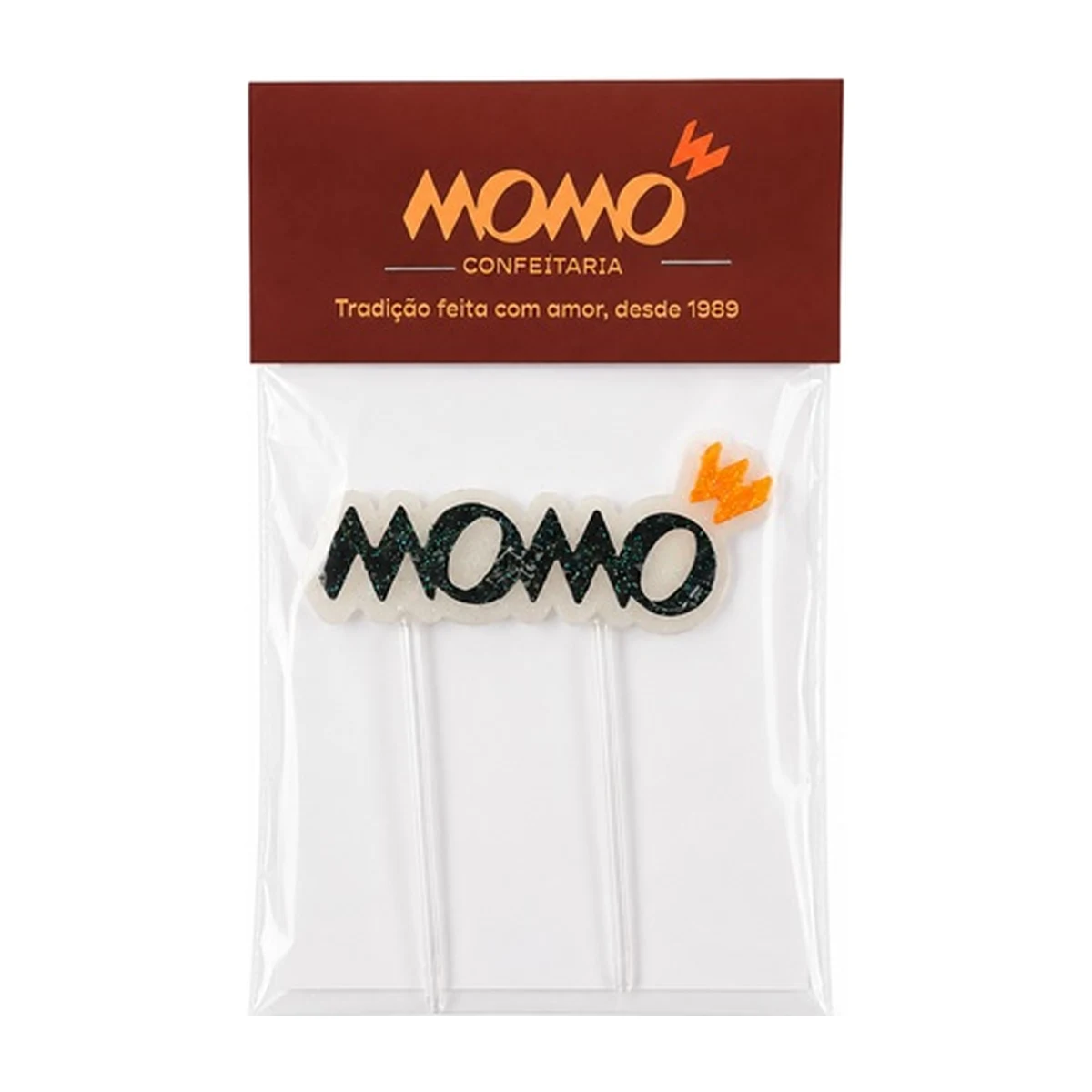 Vela personalizada com logo Momo